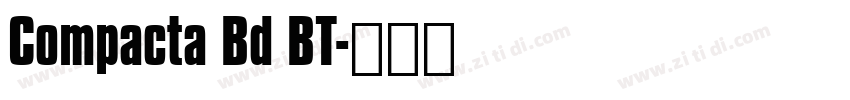 Compacta Bd BT字体转换